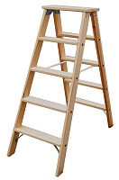 Лестница из дерева двусторонняя KRAUSE, 2х8 ступеней, 1,80 м 818256